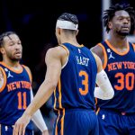 Fotografía de archivo de jugadores de los New York Knicks. EFE/EPA/ERIK S. LESSER SHUTTERSTOCK OUT