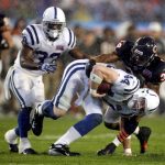 Fotografía de archivo de varios jugadores de Indianapolis Colts. EFE/JOHN G. MABANGLO