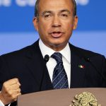 Fotografía de archivo fechada el 3 de septiembre de 2012, del presidente mexicano Felipe Calderón durante su VI Informe de Gobierno en Ciudad de México (México). EFE/José Méndez