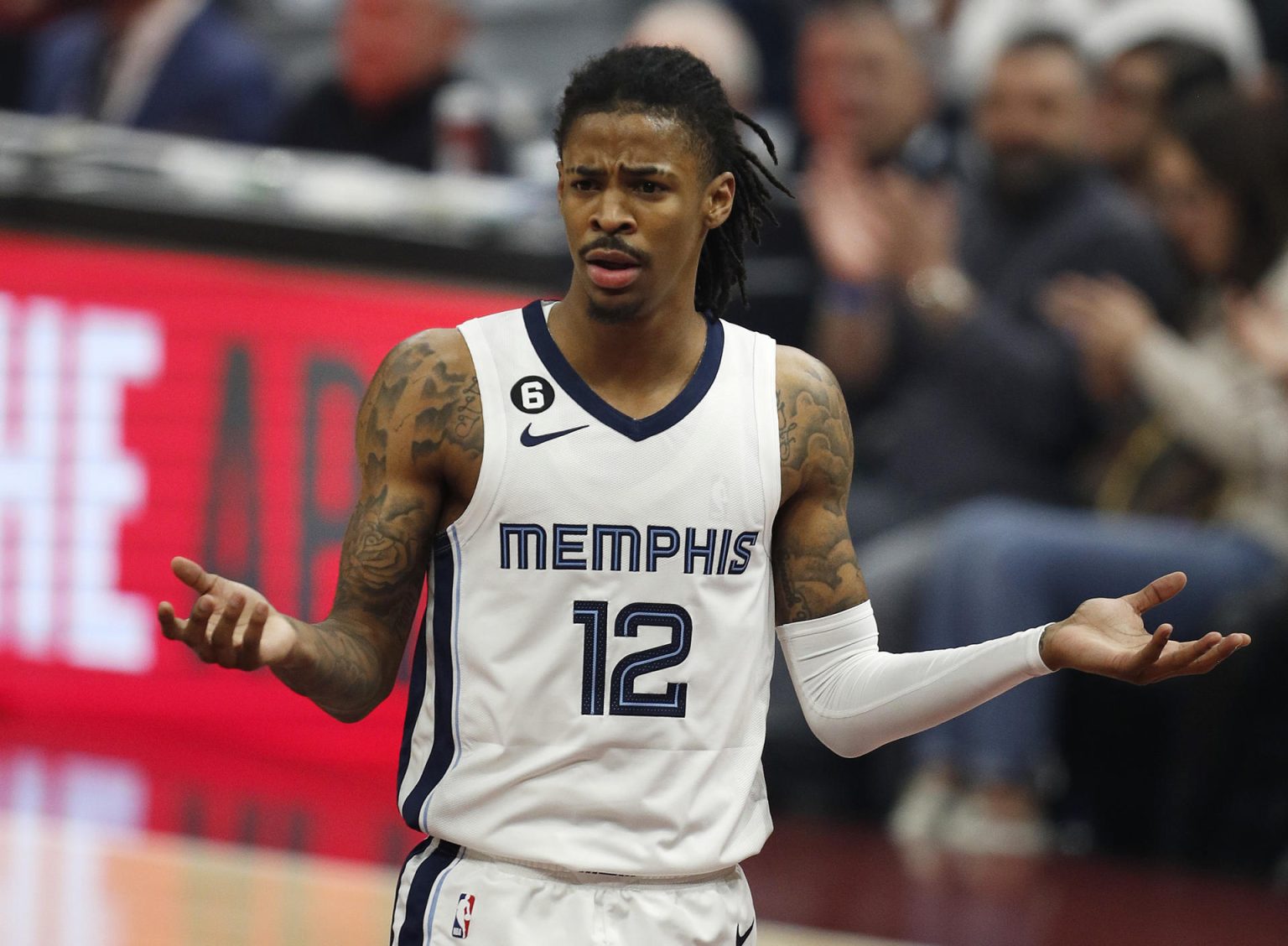 Fotografía del escolta de los Memphis Grizzlies, Ja Morant. EFE/ David Maxwell