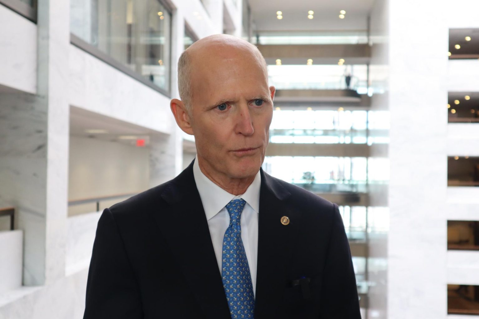 El republicano Rick Scott, senador por Florida, habla con Efe durante una en Washington (EEUU). Imagen de archivo. EFE/ Octavio Guzmán