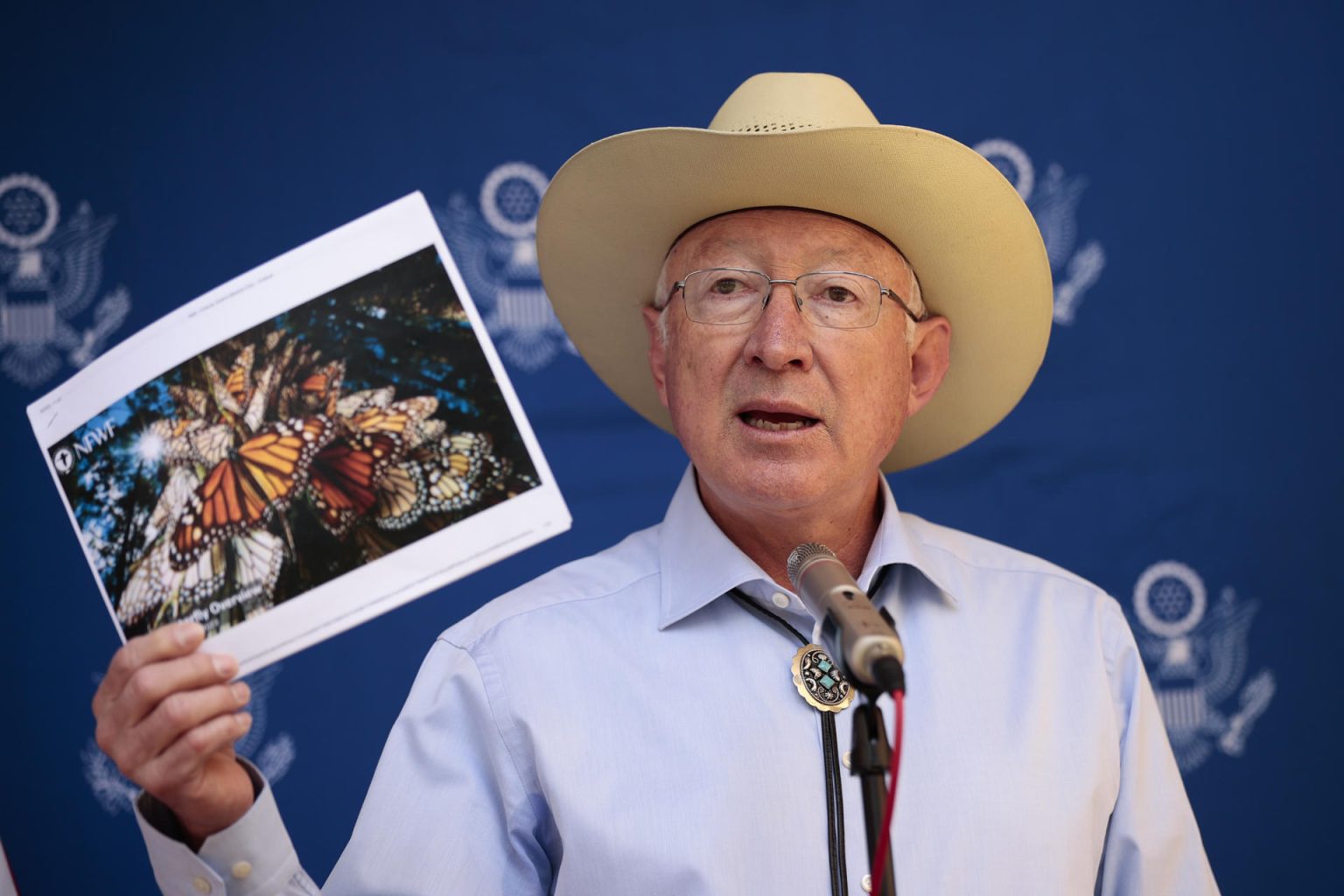 Fotografía de archivo del embajador de Estados Unidos en México, Ken Salazar. EFE/ José Méndez