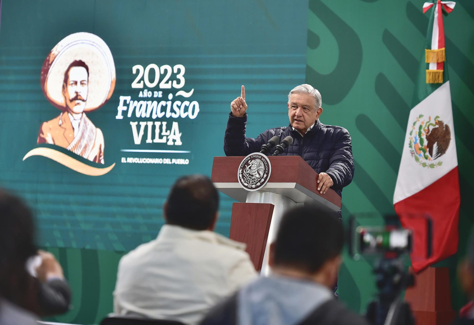 Fotografía cedida por la Presidencia de México del mandatario, Andrés Manuel López Obrador, durante una rueda de prensa en Oaxaca (México). EFE/ Presidencia De México / SOLO USO EDITORIAL/ SOLO DISPONIBLE PARA ILUSTRAR LA NOTICIA QUE ACOMPAÑA (CRÉDITO OBLIGATORIO)