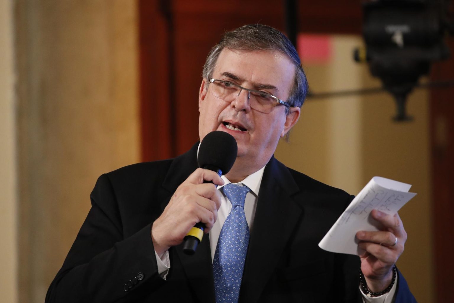 Fotografía de archivo del canciller mexicano, Marcelo Ebrard. EFE/ José Méndez