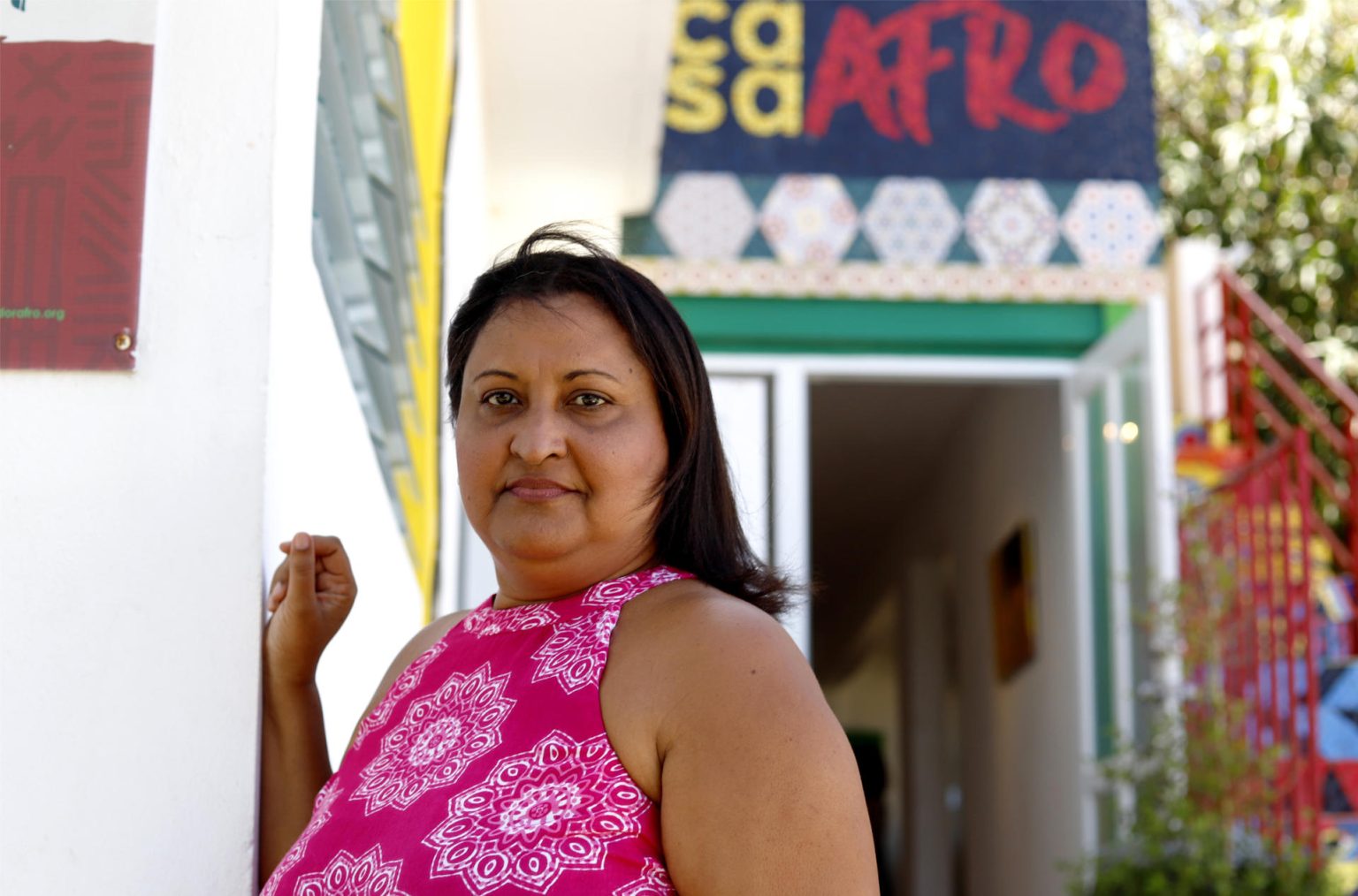 La activista Maricruz Rivera Clemente, cofundadora del Corredor Afro, posa durante una entrevista con EFE el 21 de marzo de 2023, en Loiza (Puerto Rico). EFE/ Thais Llorca