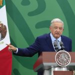 El presidente de México, Andrés Manuel López Obrador, habla hoy durante su conferencia de prensa matutina en el Centro de Inteligencia de la Secretaria de Seguridad y Protección Ciudadana en la Ciudad de México (México). EFE/Mario Guzmán