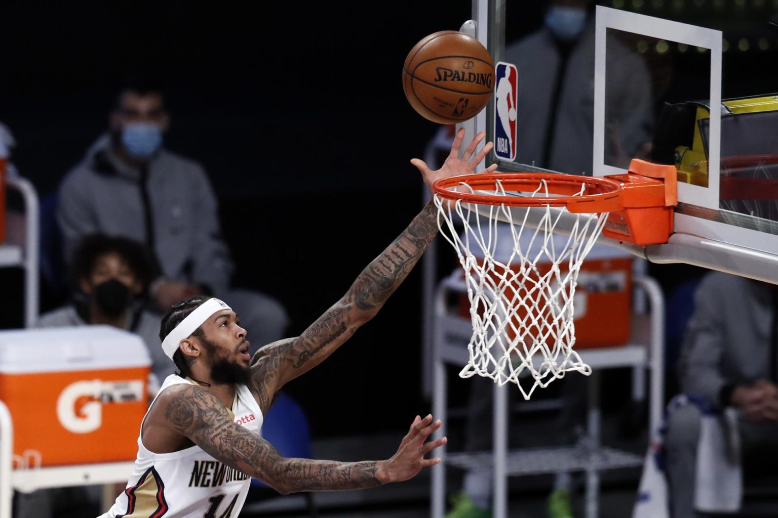 Brandon Ingram de los New Orleans Pelicans, en una fotografía de archivo. EFE/Etienne Laurent