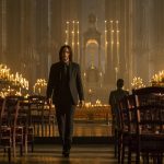 Fotograma cedido este viernes, 24 de marzo, por Lionsgate en el que se registró al actor canadiense Keanu Reaves, en su papel de John Wick, durante una escena de la película "John Wick: Chapter 4". EFE/Murray Close/Lionsgate