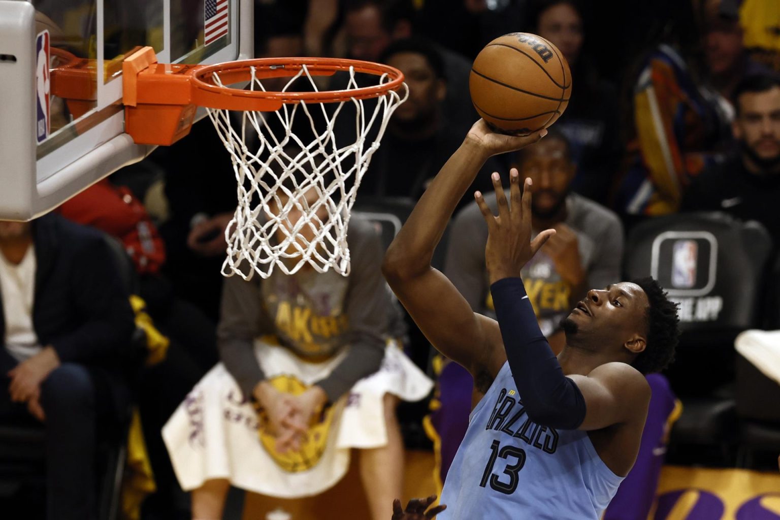 El poste de los Memphis Grizzlies Jaren Jackson Jr., en una fotografía de archivo. EFE/EPA/Etienne Laurent