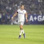 Javier 'Chicharito' Hernández de Los Angeles Galaxy, en una fotografía de archivo. EFE/Armando Arorizo