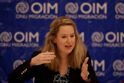 Fotografía de archivo de la directora general adjunta de Gestión y Reforma de la Organización Internacional para Las Migraciones (OIM), Amy Pope. EFE/Bienvenido Velasco