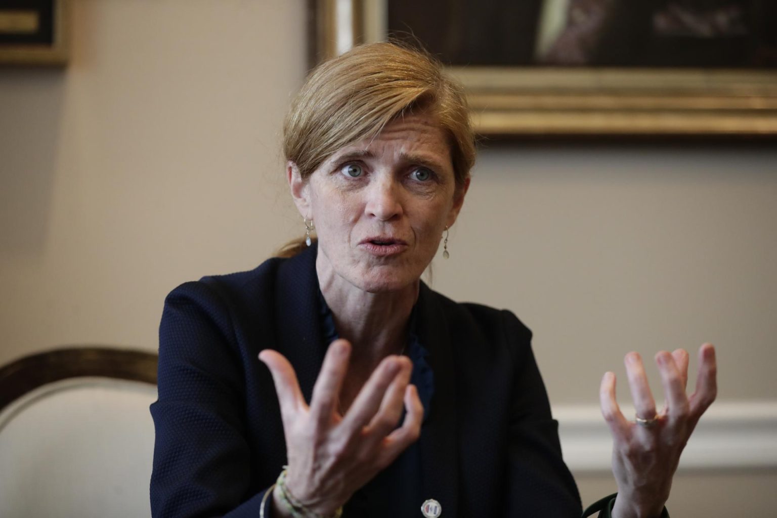 Samantha Power, administradora de la Agencia de los Estados Unidos para el Desarrollo Internacional (USAID), habla con EFE durante una entrevista. Imagen de archivo. EFE/ Bienvenido Velasco