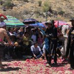 Integrantes del pueblo indígena yaqui, realizan rituales y danzas con motivo del inicio de la Semana Santa, el 5 de abril de 2023, en Hermosillo, estado de Sonora (México). EFE/Daniel Sánchez