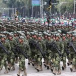 Fotografía de archivo de militares mexicanos que participan en el desfile que conmemora el 203 aniversario del inicio de la Independencia de México y que se realizó en Ciudad de México (México). EFE/Sáshenka Gutiérrez