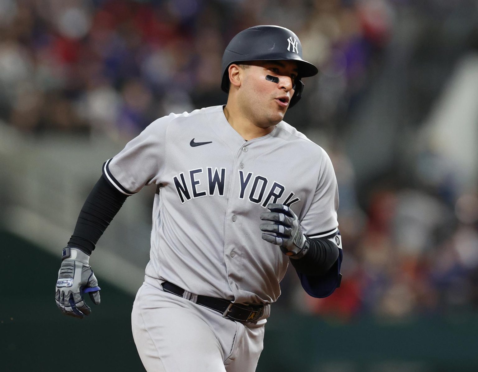 El catcher New York Yankees Jose Trevino, este 27 de abril de 2023. EFE/EPA/Adam Davis