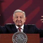 El Presidente de México, Andrés Manuel López Obrador, habla durante su conferencia matutina hoy, en el Palacio Nacional en Ciudad de México (México). EFE/Mario Guzmán