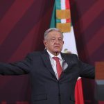 El presidente de México, Andrés Manuel López Obrador, durante su conferencia matutina hoy, en Palacio Nacional en la Ciudad de México (México). EFE/ Mario Guzmán