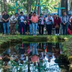 Indígenas tzotziles y tzeltales realizaron una ceremonia en honor a la diosa del agua hoy, en San Cristóbal de las Casas, en el estado de Chiapas (México). EFE/Carlos López