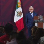 Fotografía cedida hoy por la presidencia de México del mandatario mexicano, Andrés Manuel López Obrador, durante una rueda de prensa en Palacio Nacional de la Ciudad de México (México). EFE/Presidencia de México/SOLO USO EDITORIAL/SOLO DISPONIBLE PARA ILUSTRAR LA NOTICIA QUE ACOMPAÑA(CRÉDITO OBLIGATORIO)