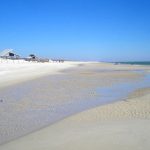 Fotografía divulgada por Dr. Beach donde se aprecia una vista de la playa del parque estatal de la isla St. George, en la costa floridana del Golfo de México (EEUU). La playa de St. George Island es la número uno en la lista de mejores playas de EE.UU. en 2023 realizada por Stephen Leatherman, conocido como "Dr. Beach" y autor de estas clasificaciones anuales desde hace más de 30 años. EFE/Dr. Beach /SOLO USO EDITORIAL/NO VENTAS/SOLO DISPONIBLE PARA ILUSTRAR LA NOTICIA QUE ACOMPAÑA/CRÉDITO OBLIGATORIO