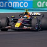 El piloto mexicano Sergio Pérez del equipo Red Bull Racing. EFE/EPA/Cristobal Herrera-Ulashkevich