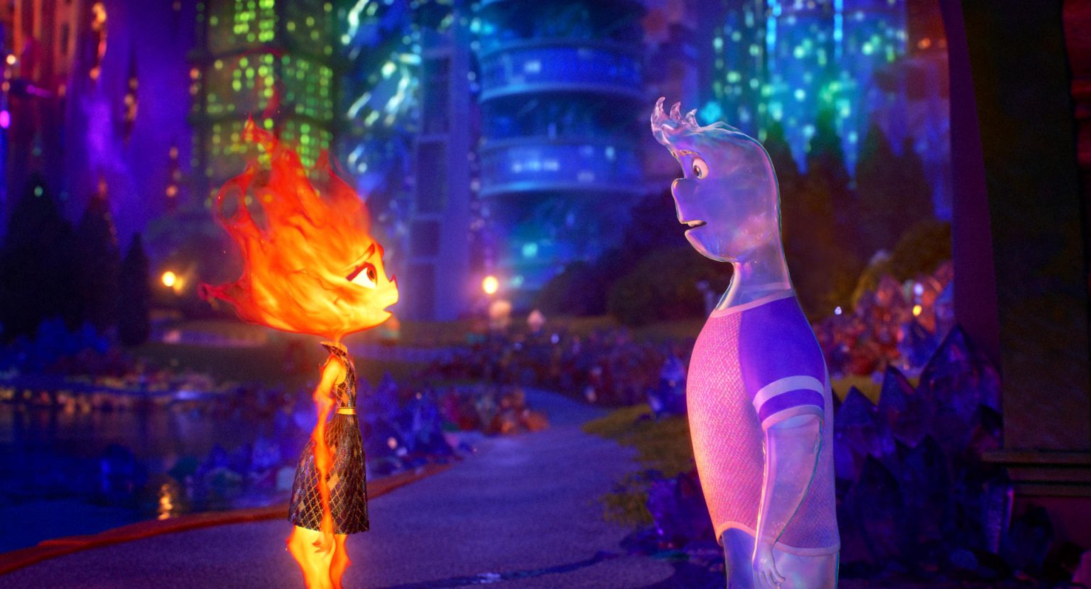 Imagen cedida hoy por Pixar Animation Studios muestra una escena de la película animada "Elemental". EFE/Pixar Animation Studios