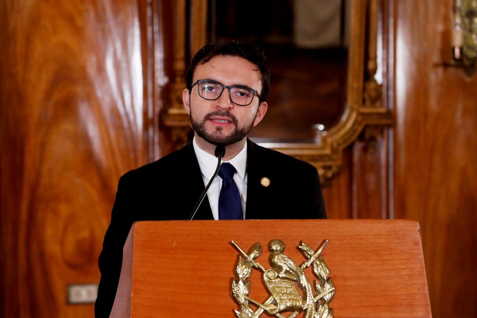 Fotografía de archivo del secretario de comunicación del gobierno de Guatemala, Kevin López Oliva. EFE/ Esteban Biba