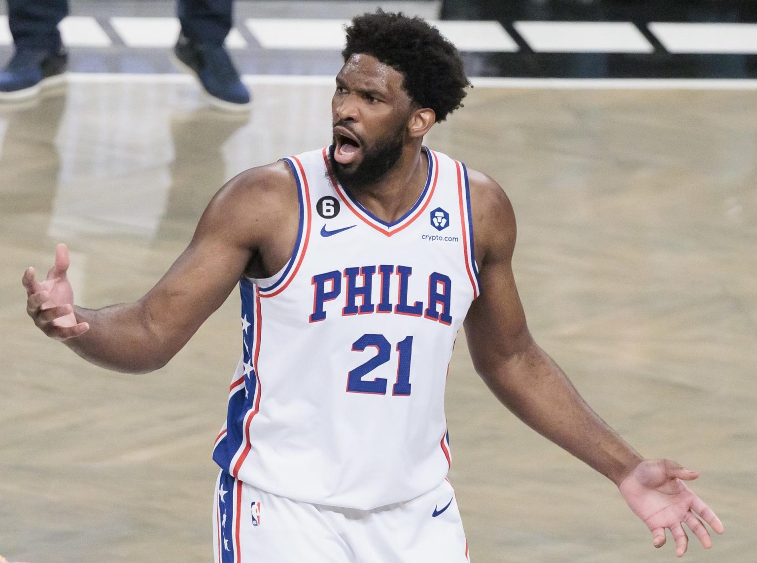 Foto de archivo del jugador camerunés Joel Embiid. EFE/EPA/JUSTIN LANE