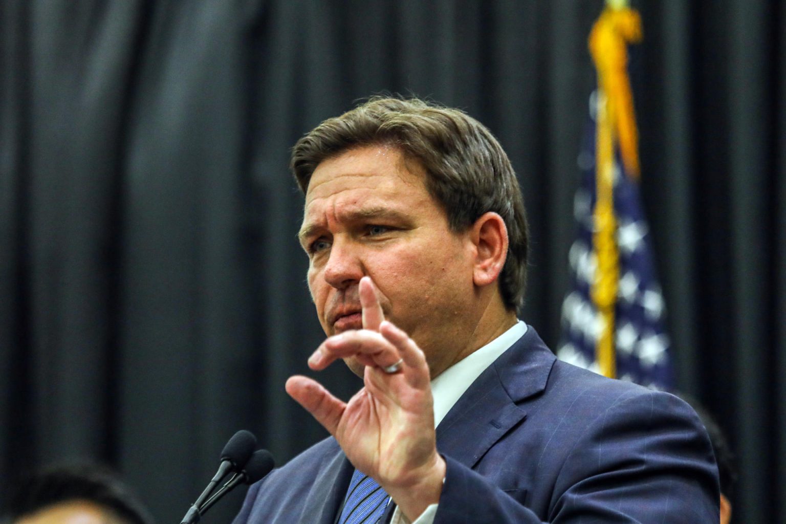 Fotografía de archivo del gobernador de Florida, Ron Desantis. EFE/Giorgio Viera