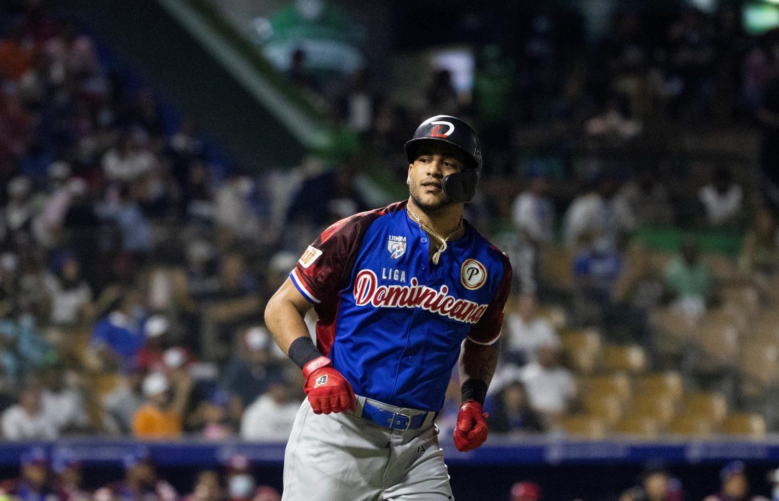 Fotografía de archivo en la que se registró al beisbolista dominicano José Siri, al actuar con la selección de su país y actual jardinero de los Rays de Tampa Bay, quien aportó un jonrón de dos carreras en el triunfo de su equipo 6-4 sobre los Azulejos de Toronto en la MLB. EFE/Orlando Barría