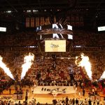 Presentaciones previas al tercer partido de las Finales NBA entre Denver Nuggets y Miami Heat, en Miami, Florida (EE.UU.), este 7 de junio de 2023. EFE/EPA/Rhona Wise