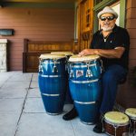 Fotografía cedida por Estevan Oriol del músico Poncho Sánchez, precursor del jazz latino en EE.UU. EFE/ Estevan Oriol