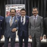 Integrantes del grupo mexicano los Tigres del Norte posan durante una entrevista con EFE, el 6 de junio de 2022, en un hotel de Ciudad de México (México). EFE/Isaac Esquivel