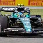 El monoplaza que conduce el piloto español Fernando Alonso, de la escudería Aston Martin de F1, fue registrado este vierrnes, 16 de junio, durante la segunda jornada de ensayos libres previos al Gran Premio de Canadá, en el autódromo Gilles-Villeneuve, en Montreal (Canadá). EFE/Andre Pichette