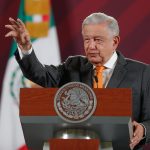 El presidente de México, Andrés Manuel López Obrador, habla durante su conferencia matutina en Palacio Nacional, hoy en la Ciudad de México (México). EFE/ Isaac Esquivel