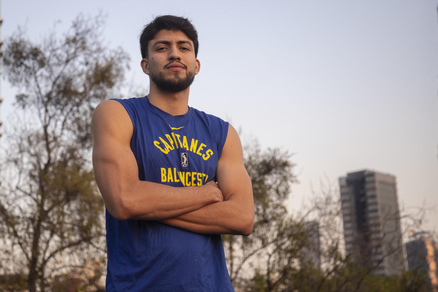 Fotografía de archivo del baloncestista mexicano Gael Bonilla. EFE/Isaac Esquivel