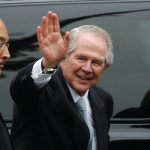 Fotografía de archivo fechada el 11 de junio de 2004 del ex candidato republicano y pastor baptista Pat Robertson durante el funeral del ex presidente de Estados Unidos Ronald Reagan, en Washington (Estados Unidos). EFE/ Justin Lane