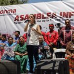 La ex jefa de gobierno de la Ciudad de México, Claudia Sheinbaum habla durante un acto de campaña en la ciudad de Tijuana, Baja California (México). Imagen de archivo. EFE/Joebeth Terriquez