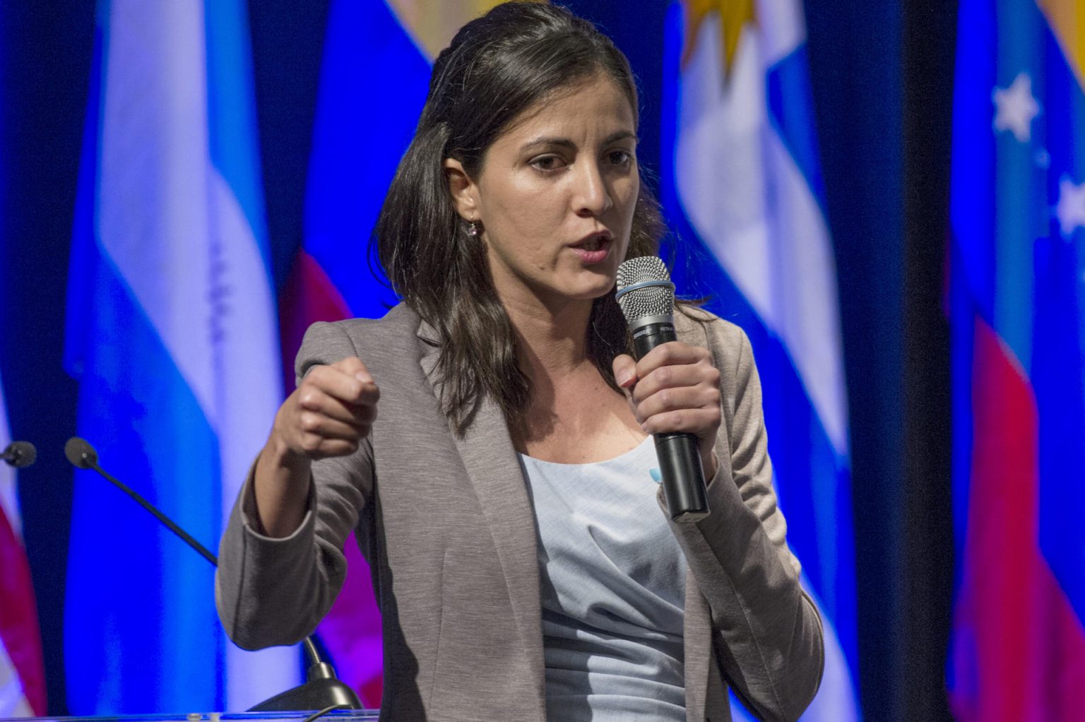 La presidenta de la Red Latinoamericana de Jóvenes por la Democracia, Rosa María Payá, hija del disidente cubano fallecido Oswaldo Payá. Imagen de archivo. EFE/Giorgio Viera