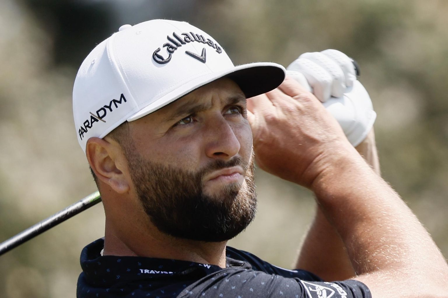 El español Jon Rahm en acción durante la ronda de práctica del Abierto de Estados Unidos en Los Ángeles Country Club, California (EE.UU.), este 13 de junio de 2023. EFE/EPA/Etienne Laurent