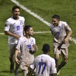 Jugadores de Honduras, en una fotografía de archivo. EFE/José Valle