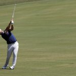 El golfista español Jon Rahm fue registrado este sábado, 17 de junio, durante la tercera ronda del Abierto de Estados Unidos, el tercer 'Major' de la temporada, en el campo del Los Angeles Country Club, en Los Ángeles (California, EE.UU.) EFE/Erik S. Lesser