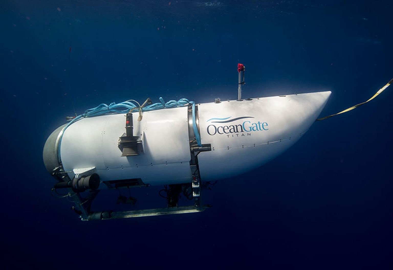 Fotografía facilitada por Ocean Gate que muestra el exterior de un submarino turístico, con capacidad para cinco personas, operado por la citada compañía. EFE/Ocean Gate / ***SOLO USO EDITORIAL/SOLO DISPONIBLE PARA ILUSTRAR LA NOTICIA QUE ACOMPAÑA (CRÉDITO OBLIGATORIO)***