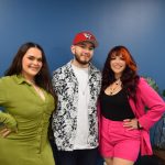 Los hijos de la cantante estadounidense de origen mexicano Jenni Rivera, (de izq. a dcha.), Jenicka, Johnny y Jacqie posan para EFE durante una entrevista el 26 de junio de 2023, en Miami, Florida (EE.UU.). EFE/Jorge I. Pérez