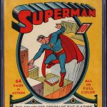 Fotografía cedida por Goldin donde se muestra el número uno de "Superman", publicado en el verano de 1939 por DC Comics, que se vendió por 1,62 millones de dólares y fue el primer cómic dedicado a un solo personaje y luce al superhéroe volando sobre los tejados, con el subtítulo "La historia completa de las hazañas temerarias del único y exclusivo Superman". EFE/Goldin /SOLO USO EDITORIAL/NO VENTAS/SOLO DISPONIBLE PARA ILUSTRAR LA NOTICIA QUE ACOMPAÑA/CRÉDITO OBLIGATORIO