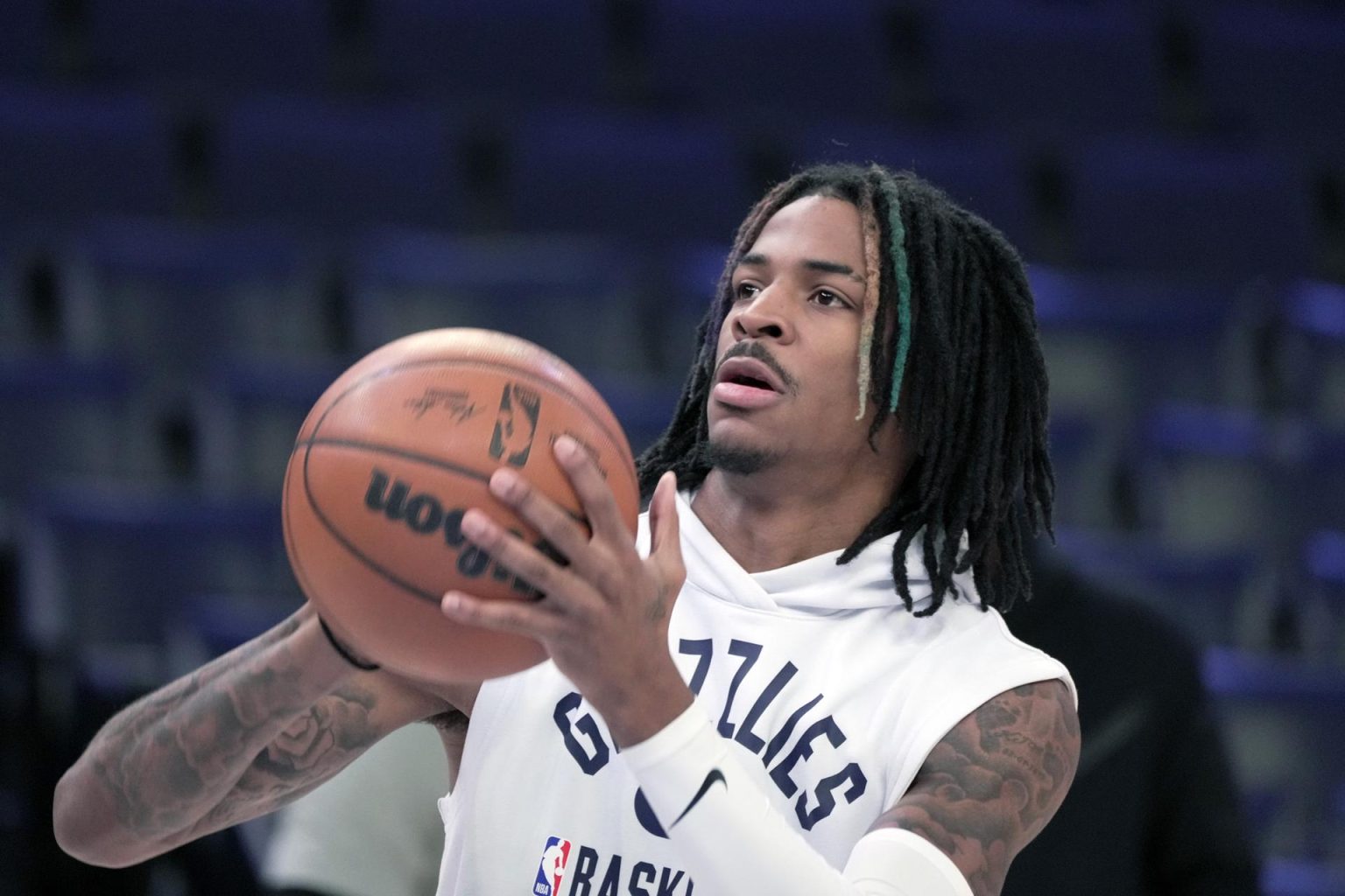 Fotografía de archivo de Ja Morant de los Memphis Grizzlies. EFE/Karen Pulfer Focht