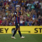 Foto de archivo del jugador Jordi Alba. EFE / Alberto Estevez.