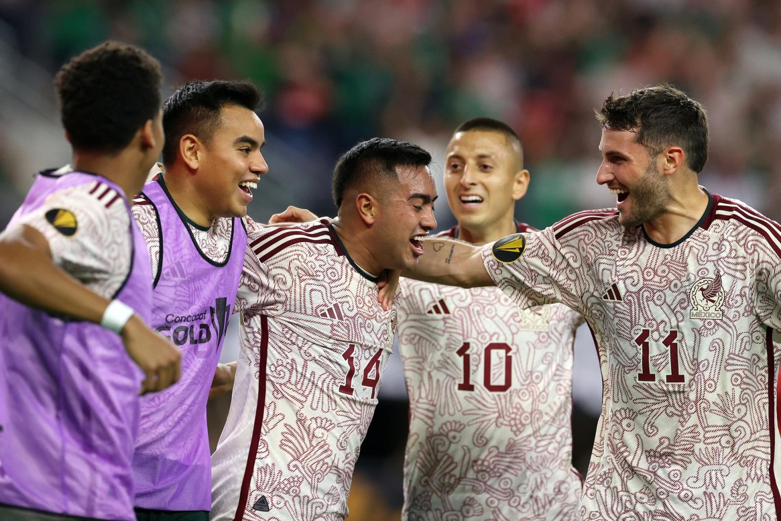 Fotografía de archivo de jugadores de la selección de México. EFE/EPA/ADAM DAVIS