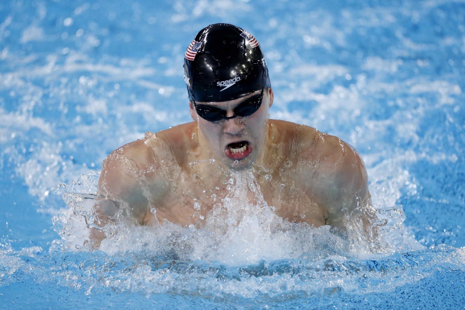 Fotografía de archivo de Nathan Adrian de Estados Unidos en la prueba en 4X100 combinado masculino, el 10 de agosto de 2019, durante los Juegos Panamericanos Lima 2019 en Lima (Perú). EFE/Paolo Aguilar Archivo