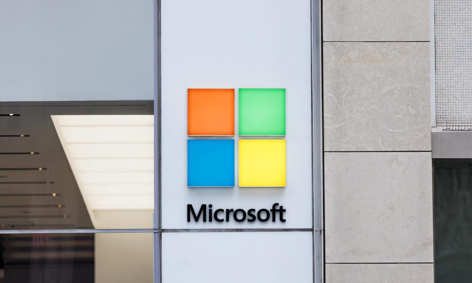 Imagen de archivo donde aparece el logo de Microsoft. EFE/EPA/JUSTIN LANE